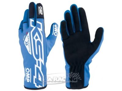 OMP KS-4 2023, Karting Handschuh blau/weiss